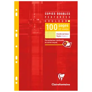 Hojas dobles perforadas de 100 páginas Clairefontaine image-0