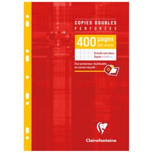 Perforierte Doppelkopien Seyès 400 Seiten Clairefontaine