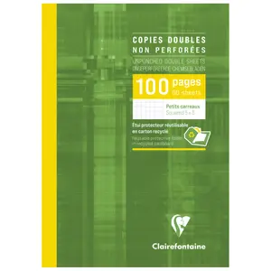 Ungelochte Doppelkopien 100 Seiten Clairefontaine image-0