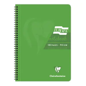 Heft integral gebunden a4 180 heraustrennbare mikroperforierte Seiten liniert mit Rand Clairefontaine Europa Glossy image-0