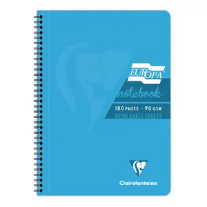 Heft integral gebunden a4 180 heraustrennbare mikroperforierte Seiten liniert mit Rand Clairefontaine Europa Glossy image-1