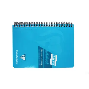 Notizblock integral gebunden a5 180 herausnehmbare mikroperforierte Seiten liniert mit Rand Clairefontaine Europa Glossy image-1