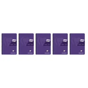 180 siders aftagelig mikroperforeret linieret notesblok med margen, fuld a5-indbinding Clairefontaine Europa Glossy image-0