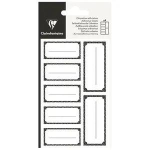 Etiquettes adhésives rectangle Clairefontaine (x28) image-0