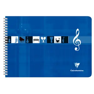 Quaderno musicale di 50 pagine in stile italiano (formato orizzontale) Clairefontaine image-0