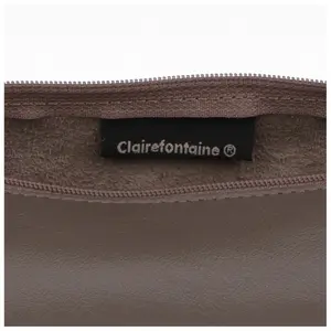 Astuccio rotondo in pelle colorata Clairefontaine image-4