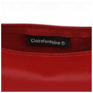 Kulatá kožená taštička s barvením Clairefontaine image-6