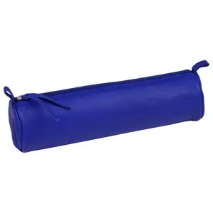 Trousse ronde en cuir teinté Clairefontaine image-0