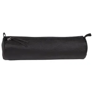 Trousse ronde en cuir vieilli Clairefontaine image-1