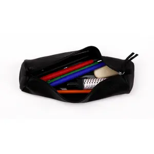 Trousse ronde en cuir vieilli Clairefontaine image-2