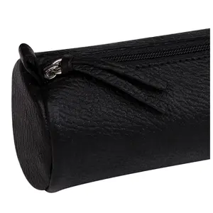 Trousse ronde en cuir vieilli Clairefontaine image-4