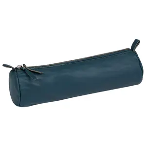 Trousse ronde en cuir teinté Clairefontaine image-0