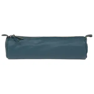 Trousse ronde en cuir teinté Clairefontaine image-1