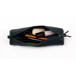 Trousse ronde en cuir teinté Clairefontaine image-2