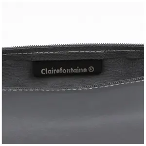 Trousse ronde en cuir teinté Clairefontaine image-4