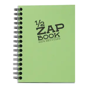 Bloc-notes A6 spiralé avec 80 feuilles Clairefontaine 1/2 Zap Book image-2