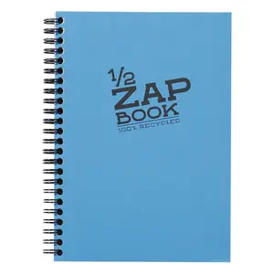 Blocco note a5 rilegato a spirale con 80 fogli Clairefontaine 1/2 Zap Book image-0
