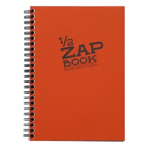 Blocco note a5 rilegato a spirale con 80 fogli Clairefontaine 1/2 Zap Book image-1