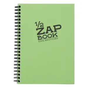 Blocco note a5 rilegato a spirale con 80 fogli Clairefontaine 1/2 Zap Book image-2