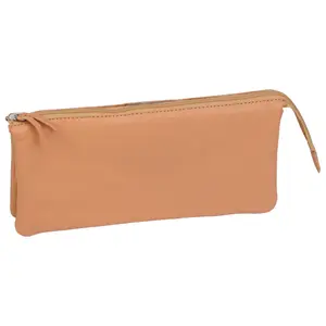 Flaches Etui mit 3 Fächern aus Leder Clairefontaine image-0