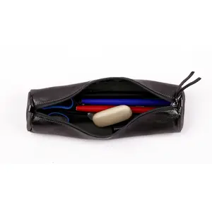 Okrągłe skórzane etui Clairefontaine Cuirisé image-3