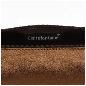 Astuccio rotondo in pelle Clairefontaine Cuirisé image-5