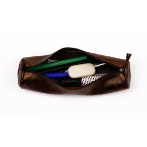 Astuccio rotondo in pelle Clairefontaine Cuirisé image-3