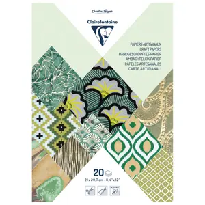 Pack Papier A4 mit 20 Blatt handgeschöpft Clairefontaine image-0
