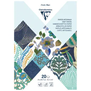 Ramette de papier de 20 feuilles artisanaux A4 Clairefontaine image-0