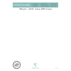 Koperta papieru 25 arkuszy testowych A5 Clairefontaine Fontaine Demi-Sati image-0