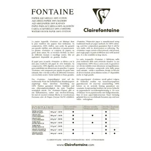 Koperta papieru 25 arkuszy testowych A5 Clairefontaine Fontaine Demi-Sati image-1