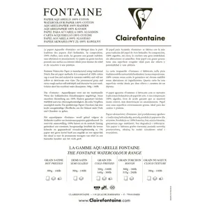 Ramita de papel de 25 hojas para pruebas A5 Clairefontaine Fontaine Torchon image-1