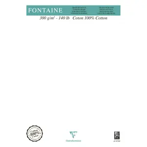 Risma di carta da 25 fogli tester A5 Clairefontaine Fontaine Nuageux image-0