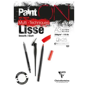 Papel de parede liso 25 folhas Clairefontaine A3