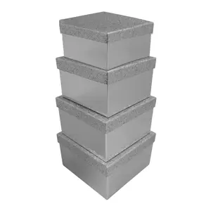 Glitzernde quadratische Boxen Clairefontaine (x4)