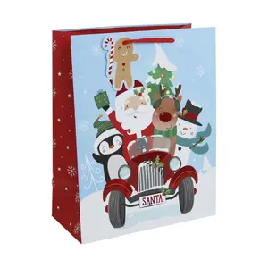 Santa Claus gift bag car Clairefontaine image-0