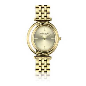 cmc6-b094g-reloj-para-mujer-clare-moss-clare-link-gold-gold-sunray-34-mm