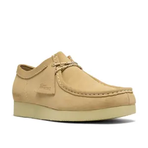 Suede boat shoes Clarks Wallabee Lite image-1