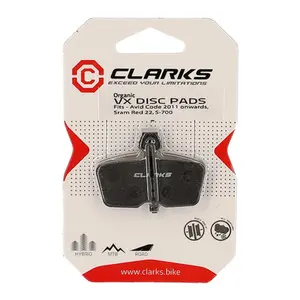 Σετ από οργανικά τακάκια φρένων Clarks Cycle Systems 2011 2014 image-1