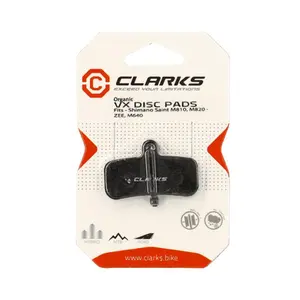 Paire de plaquettes de frein organique Clarks Cycle Systems Shimano Saint Zee M640 810 820 image-1