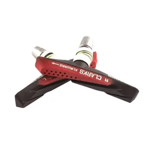Ett par asymmetriska bromsbackshållare Clarks Cycle Systems V-Brake image-1