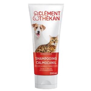 6388181-rustgevende-honden-shampoo-clement-thekan-calmocanil-wit-rood-200-ml