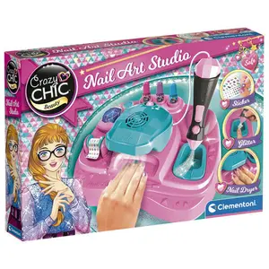 Jogos de tabuleiro Clementoni Crazy Chic Nail Art Studio game