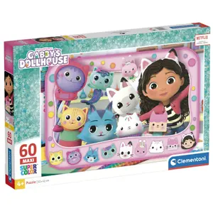 60 piece puzzle Clementoni Gabbys Dollhouse maxi image-1
