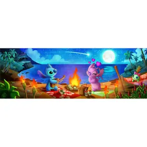 Puzzle de 1000 pièces Clementoni Disney Stitch Panorama image-1
