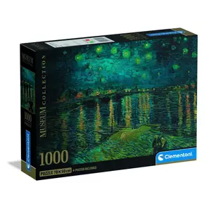 1000-piece puzzle Clementoni Museum Van Gogh Starry Night Over the Rhone