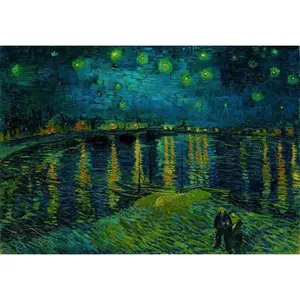 1000-piece puzzle Clementoni Museum Van Gogh Starry Night Over the Rhone image-1