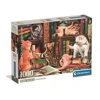 1000-piece puzzle Clementoni Curious Whiskers image-1