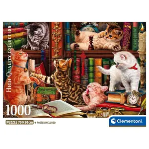 1000-piece puzzle Clementoni Curious Whiskers image-5