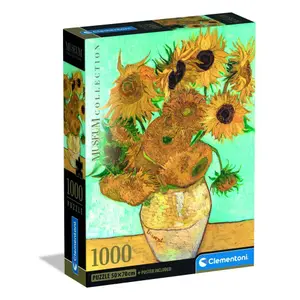 1000-piece puzzle Clementoni Museum Van Gogh Sunflowers